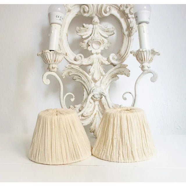 Italian Wall Light in Wood, 1970s For Sale - Image 6 of 8