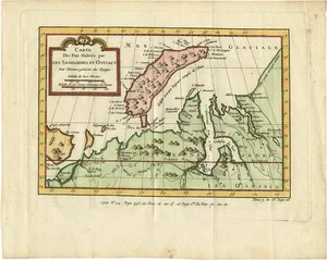 Antique Map of Novaya Zemlya and the Russian Mainland by Bellin, 1760