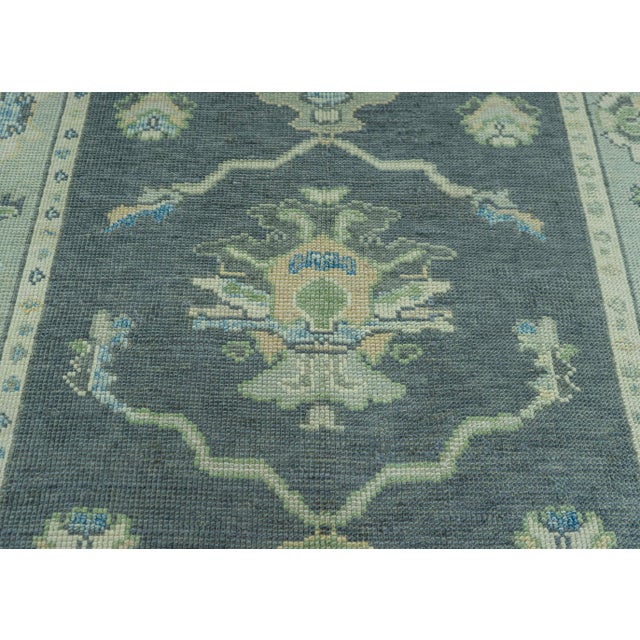Early 21st Century Turkish Oushak Rug 5' x 6'10" #19047 For Sale - Image 5 of 8