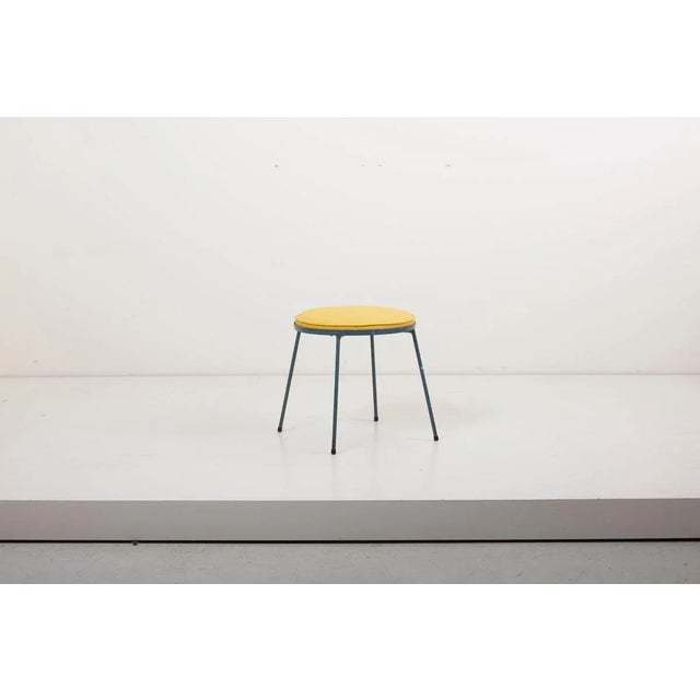 Metal Wrought Iron Stool by Frederic Weinberg, 1960s For Sale - Image 7 of 8