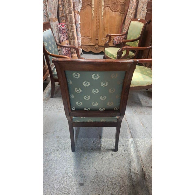 Antique Lounge Chairs in Mahogany, 1890, Set of 2 For Sale - Image 4 of 10