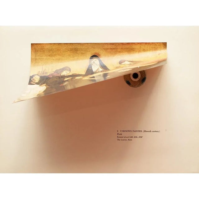 1955 After Unknown Painter "Pieta", Vintage Full-Color Print For Sale - Image 4 of 8