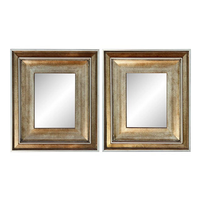 Contemporary Model Home Decorator Mirrors- a Pair For Sale