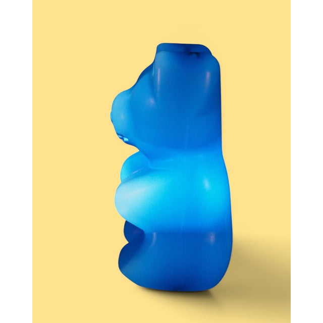 Plastic Large Pop Art Blue Gummy Bear Lamp from Messow, Germany, 1970s For Sale - Image 7 of 11