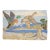Mid 20th Century Scenic Duck American Hooked Pictorial Rug For Sale