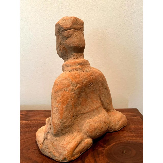 Peach Chinese Terracotta Tomb Figure East Han Dynasty For Sale - Image 8 of 13