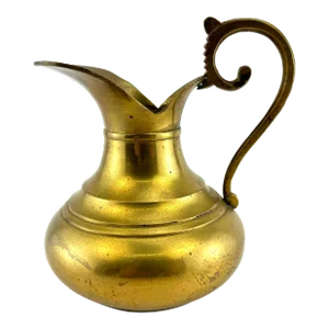 Vintage Solid Brass Small Pitcher