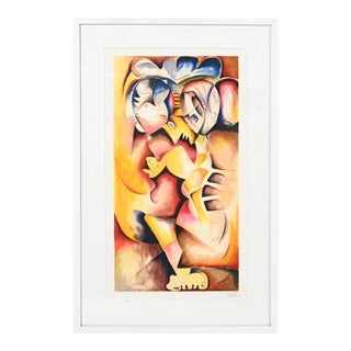 Alexandra Nechita Original Signed Lithograph Framed For Sale
