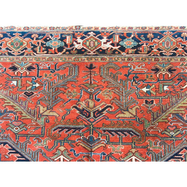 Early 20th Century Persian Heriz Rug For Sale - Image 15 of 15