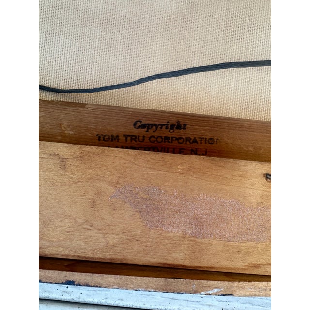 Robert Bushong for Tom Tru Studios Mid-Century Serigraph on Canvas For Sale - Image 4 of 8