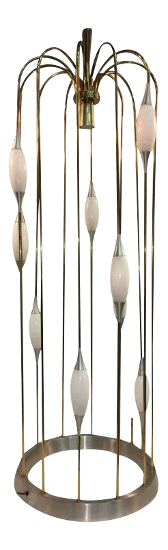 Great Mid Century Cage Form Design Floor Lamp by Lightolier