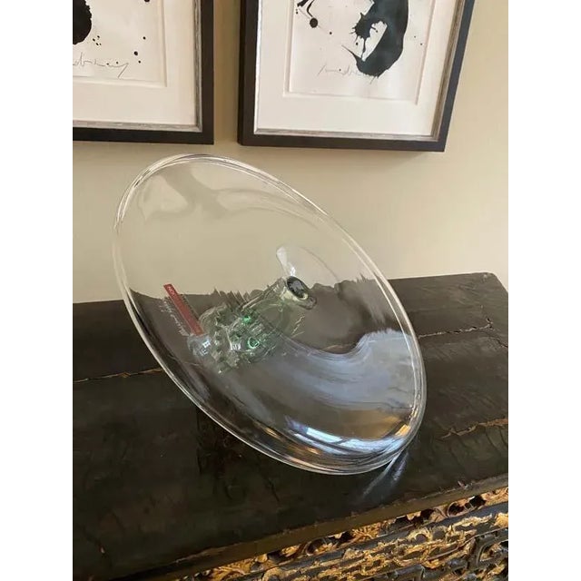 Green Massage Jellyfish Tablet in Medelya Murano Glas For Sale - Image 8 of 16