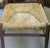 Brown French Country Dining Chairs With Rush Seats For Sale - Image 8 of 9