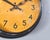 Black Vintage English Factory Clock, 1930s For Sale - Image 8 of 9