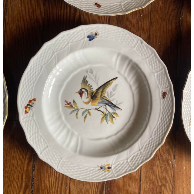 1990s Chelsea House Decorative Porcelain Plates Inspired by the Iconic Herend Rothschild Bird Pattern - Set of Six For Sale - Image 11 of 11