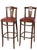 Traditional Mid 20th Century Pr. Bentwood Counter Stools by Thonet For Sale - Image 3 of 13