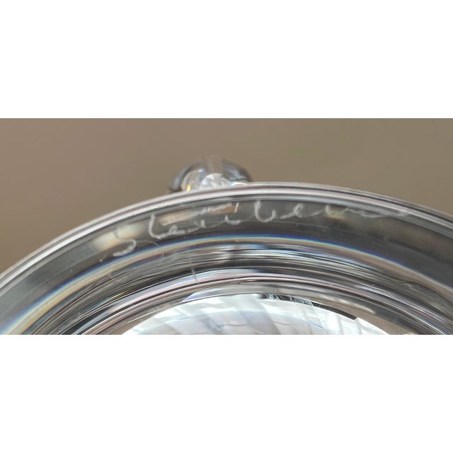 Mid 20th Century Vintage Art Deco Stueben Glass Creamer and Sugar Bowl Set For Sale - Image 5 of 6