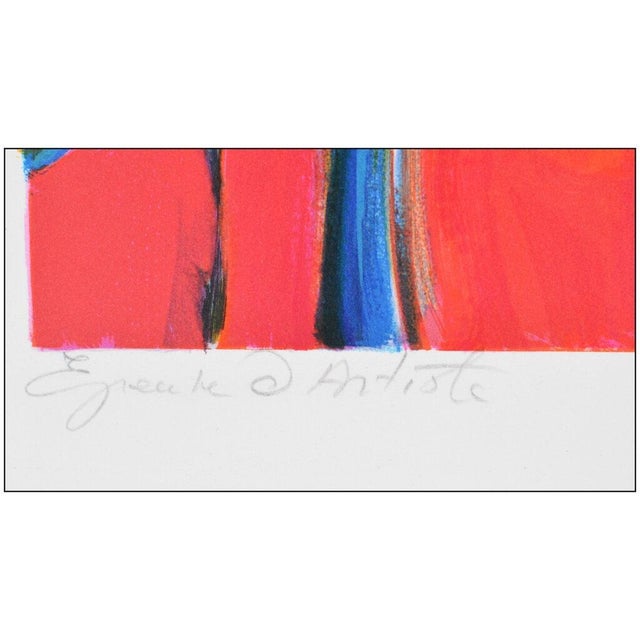 Cubism Mid 20th Century Luberon Mountain Range Composition, Marcel Mouly For Sale - Image 3 of 4