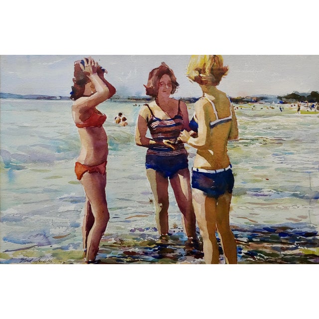 バリ絵画:beach girls バリ絵画:beach girls