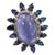 Bochic "Capri" Natural Tanzanite & Diamonds Vintage Retro Ring Set In 18K & Silver For Sale - Image 15 of 18