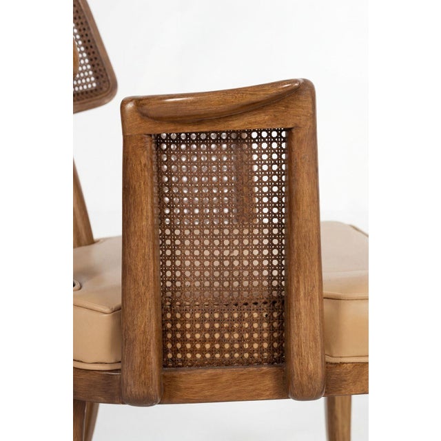 Set of Eight Edward Wormley for Dunbar Curved-Back Dining Chairs, 1948 For Sale - Image 11 of 13