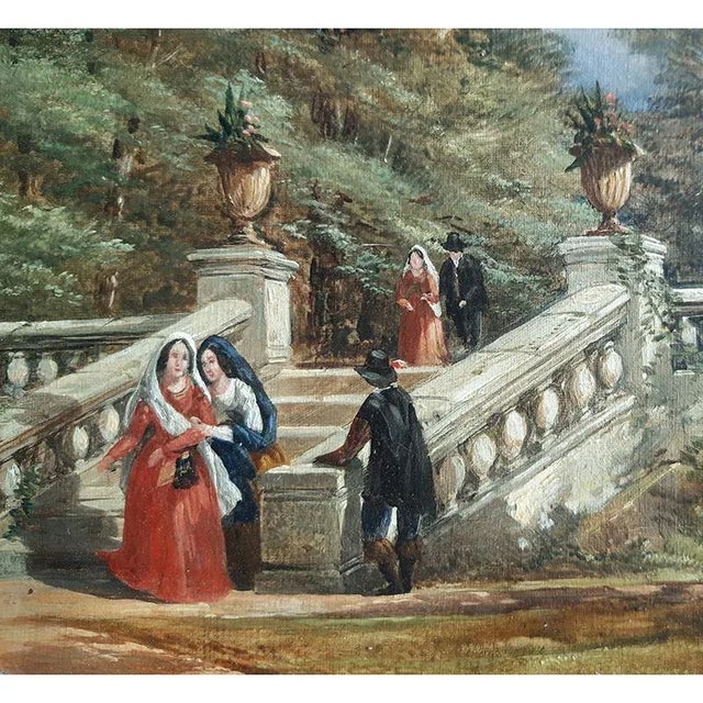 John Syer, Walk in the Park, 1800s, Oil on Canvas For Sale - Image 3 of 7