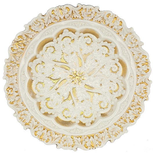 Large Meissen Porcelain Dessert Bowl from Meissen Porcelain, 1855 For Sale