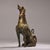 Metal Late 19th Century Gilt Bronze Dog Figurine With Inscriptions For Sale - Image 7 of 10