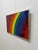 1970s Rare Otto Piene "Rainbow" Serigraph on Canvas, Signed For Sale - Image 5 of 13