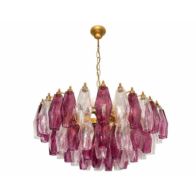 Italian Chandeliers Murano Glass, 1990, Set of 2 For Sale - Image 4 of 11