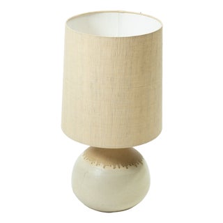 Ceramic Table Lamp with Fabric Shade by Krösselbach, 1970s For Sale