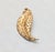 Mid-Century Modern Vintage 1960s Signed Napier Goldtone "Woven" Leaf Brooch For Sale - Image 3 of 7