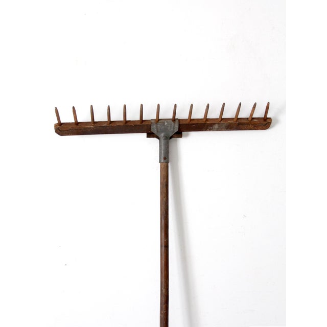 Farmhouse Antique Wooden Hay Rake For Sale - Image 3 of 8
