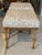 Pair Vintage Faux Bamboo Wood Benches Ottomans Newly Upholstered Quadrille For Sale - Image 12 of 12