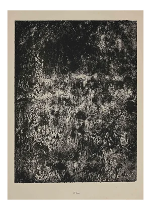 Jean Dubuffet - Fire - Original Lithograph - 1959