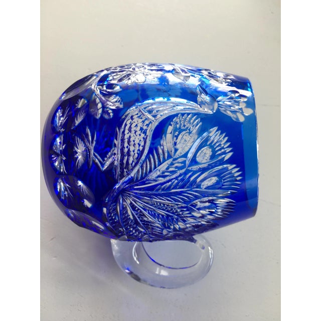 Cobalt Glass Beer Mug by A. Jabłoński, 1980s For Sale - Image 9 of 18