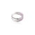 Metal Pink Sapphire & Diamond Criss Cross Cocktail Ring- Round Cut Gemstone Midi Finger Ring Size 5 For Sale - Image 7 of 11