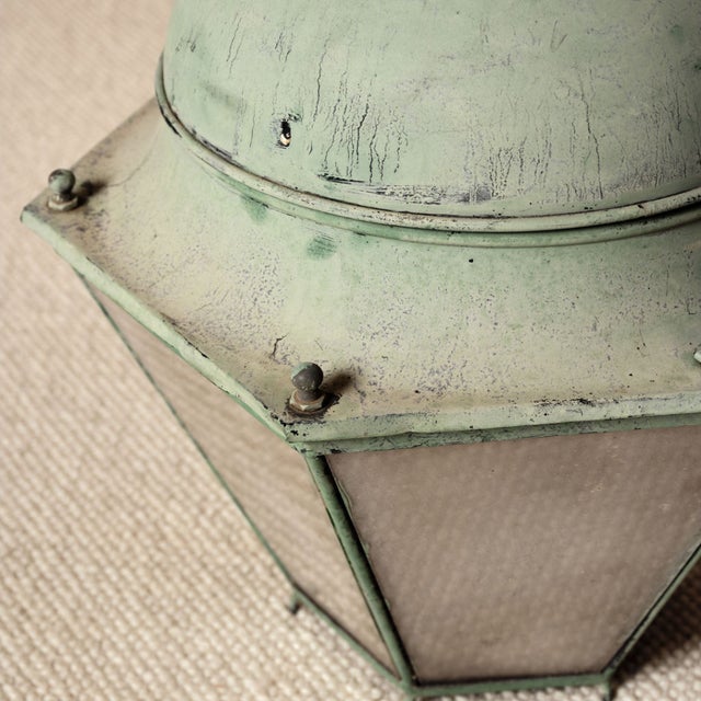 19th Century French Copper Lantern With Handle For Sale - Image 4 of 5