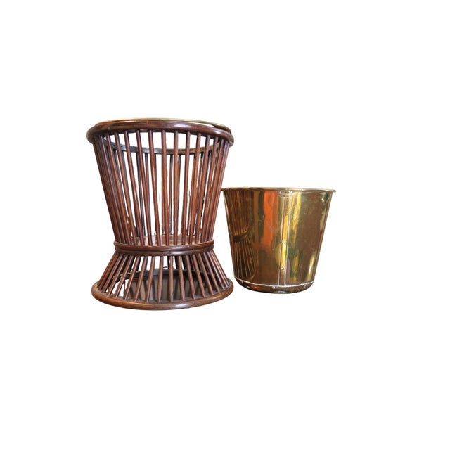 19th Century A George III Tapering Mahogany and Brass-Lined Reeded Plate Bucket, Early 19th Century For Sale - Image 5 of 8