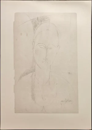 A. Modigliani, Ritratto di Donna / Portrait of a Woman, Lithograph