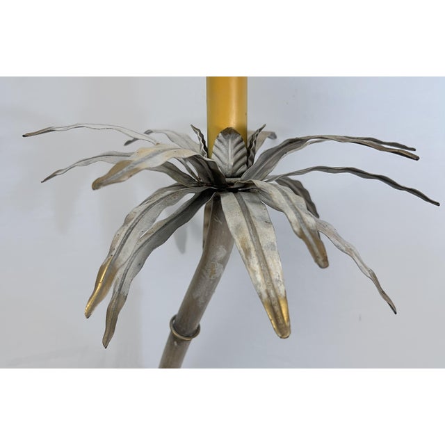 Vintage Hollywood Regency Palm Tree Parrot Table Lamp For Sale In Houston - Image 6 of 12