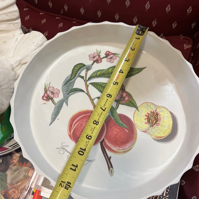 1970s 1970s Ceramic Peach Pie Dish, Grimwood's Royal George For Sale - Image 5 of 7