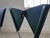 Blue Italian Butterfly Chair with Chromed Steel Tubing and Leather by Arrben, 1980s, Set of 2 For Sale - Image 8 of 18