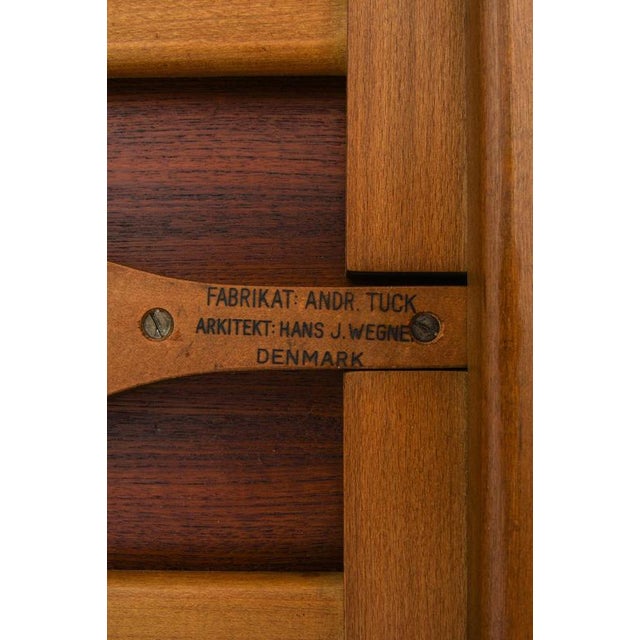 Dining Table Model AT-309 in Brass, Oak and Teak by Hans Wegner, 1950s For Sale - Image 6 of 7