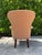 Vintage Hickory Chair Edwardian Club Chair in Mahogany With Brass Casters For Sale In Naples, FL - Image 6 of 12