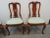 Queen Anne Style Solid Mahogany Dining Chairs - Set of 8 For Sale - Image 4 of 12