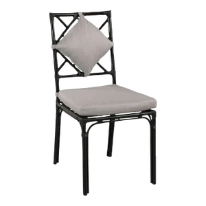 Woodbridge Furniture Carlyle Dining Chair, Satin Black Finish
