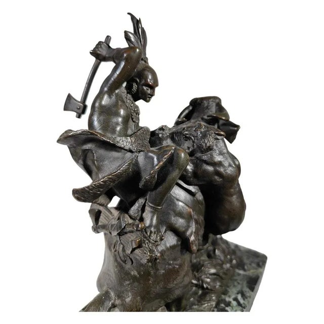 Metal Amazon on Horseback Attacked by a Tiger by August-Karl-Edouard, 1900s, Set of 2 For Sale - Image 7 of 13