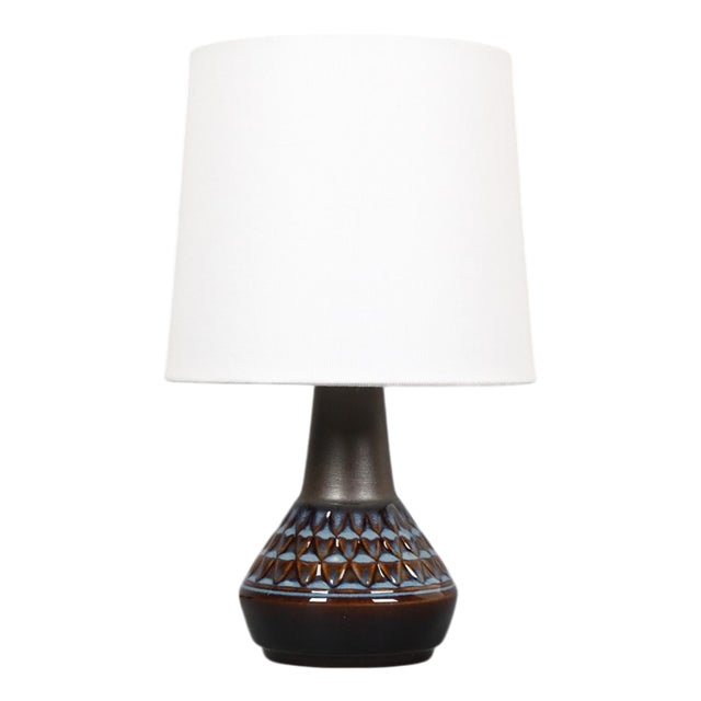 Ceramic Table Lamp from the Blue Series by Einar Johansen for Søholm, 1960s For Sale