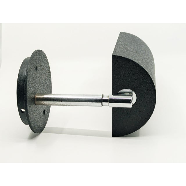 Black and Chrome Plated Metal Adjustable Snodo Wall Lamp by S. Mazza for Quattrifoglio, 1970s For Sale - Image 14 of 15